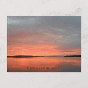 coucher du soleil de la carte postale