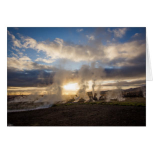 Coucher du soleil de l'Islande