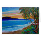 Coucher du soleil de mine de requin