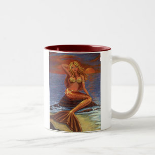 Coucher du soleil de sirène - tasse