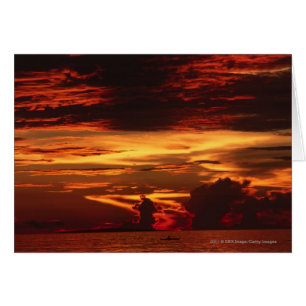 Coucher du soleil en mer