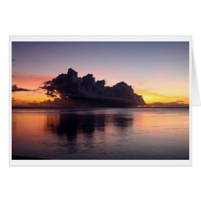 Coucher du soleil Giftcard (Devant horizontal)