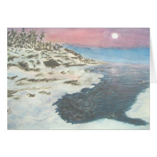 Coucher du soleil hivernal dans le transport grand