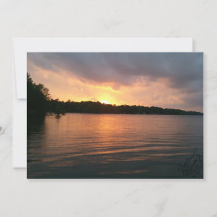 Coucher du soleil sur le lac Marion - Invitation