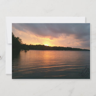 Coucher du soleil sur le lac Marion - Invitation