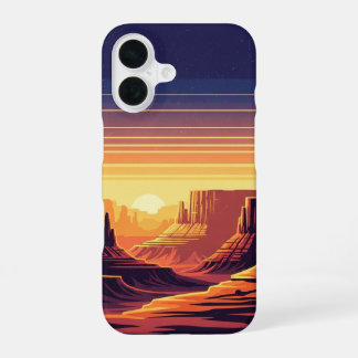 Couches de Canyon Rétro iPhone 16 Case