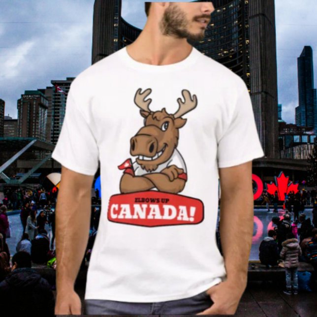 Coudes en l'air Canada! T-shirt drôle de l'orignal (Créateur téléchargé)