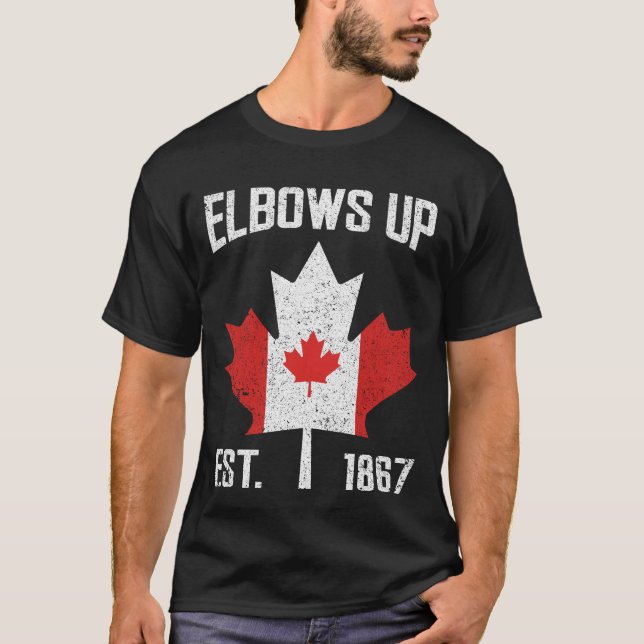 Coudes vers le haut Canada Véritable Nord Fier Can (Devant)