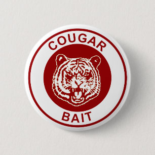 Cougar Bait 2 Inch Round Button