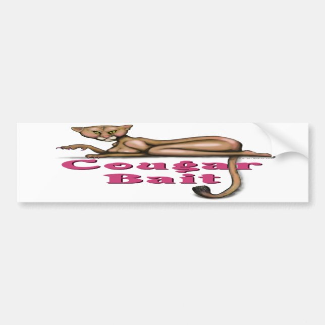 Cougar Bait Bumper Sticker (Front)