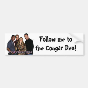 COUGAR DEN BUMPER STICKER
