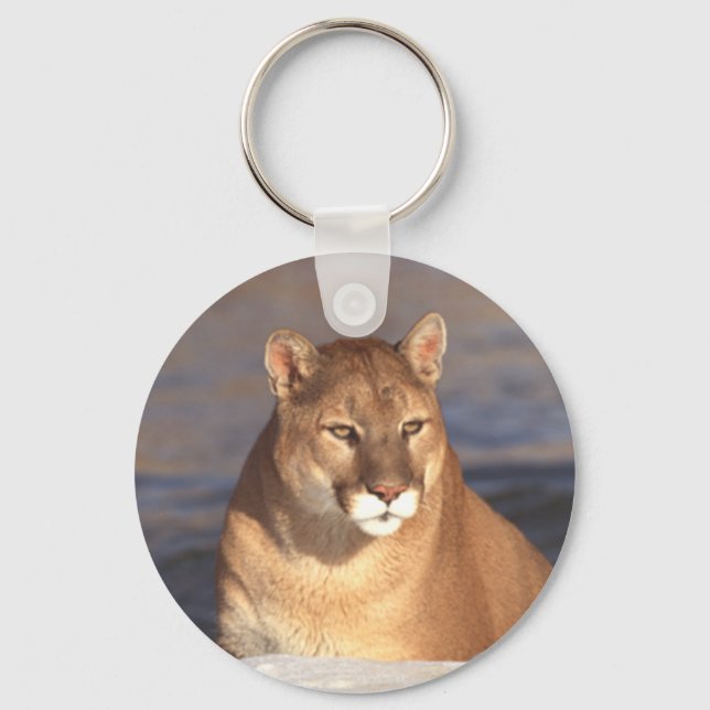 Cougar Face Keychain (Front)