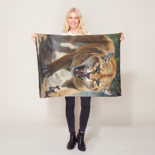 Cougar Fleece Blanket
