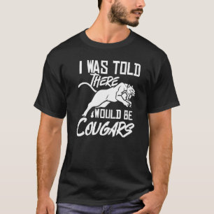 Cougar Mountain Lion Animal Cat Head  Cute Wildcat T-Shirt