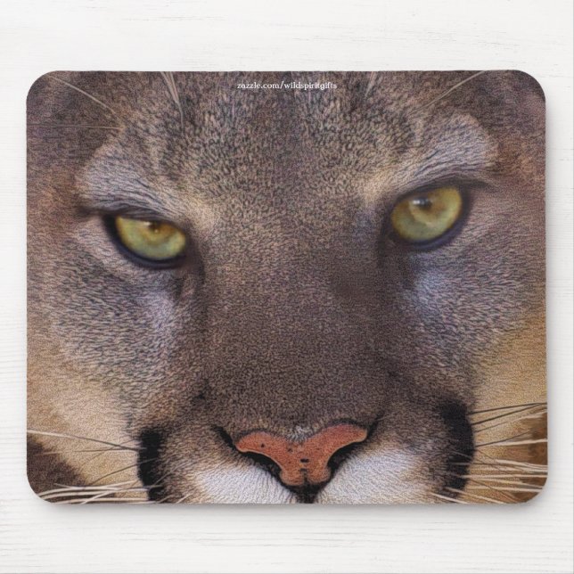 COUGAR Mountain Lion Wildlife Mousepad (Front)