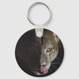 Cougar Night Keychain