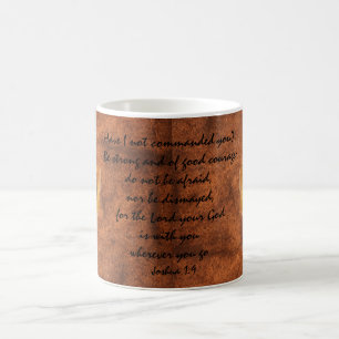 Cougar Puma Mountain Lion Joshua 1:9 Quote Coffee Mug