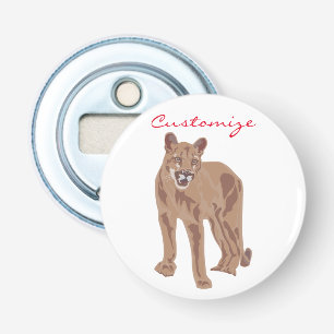 Cougar Puma Mountain Lion Thunder_Cove Bottle Opener