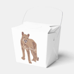 Cougar Puma Mountain Lion Thunder_Cove Favor Box