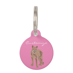 Cougar Puma Mountain Lion Thunder_Cove Pet Tag