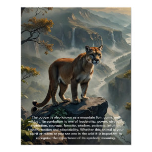 Cougar Symbolism Poster