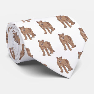 Cougar Team Mascot  Football Basketball Baseball Tie