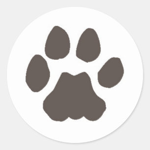 Cougar Track Classic Round Sticker