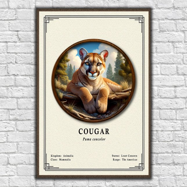 Cougar Zoology Series Poster (Creator Uploaded)