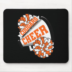 Cougars Cheer Ck To School Cheerleading Spirit O  Mouse Pad