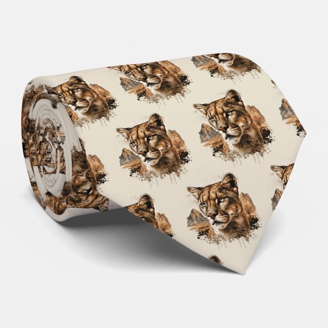 Cougars Neck Tie (Rolled)