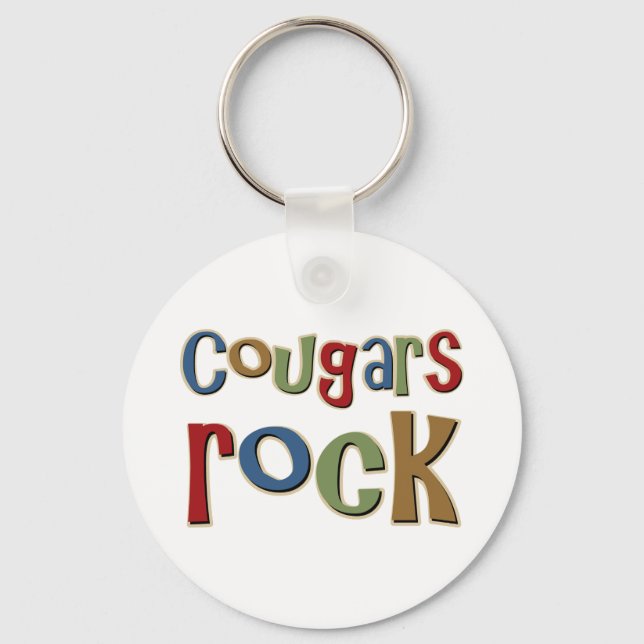 Cougars Rock Keychain (Front)
