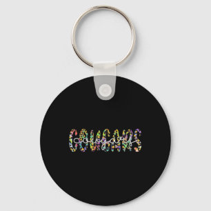 Cougars School Sports Fan Team Spirit Mascot Gift Keychain