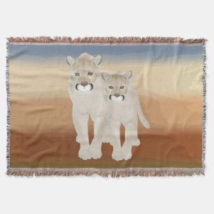 Cougars Throw Blanket
