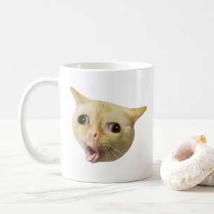 Coughing Cat Meme Mug Double Sided