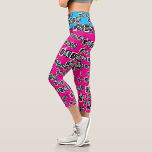 Coughs of Different Sounds : "콜록콜록“(kollok kollok) Capri Leggings
