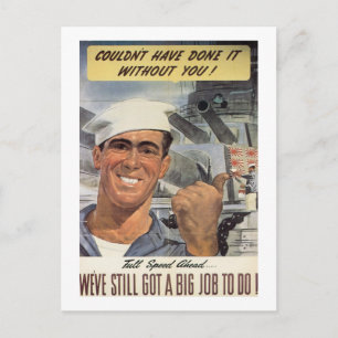 Couldn't Have Done it Without You Postcard