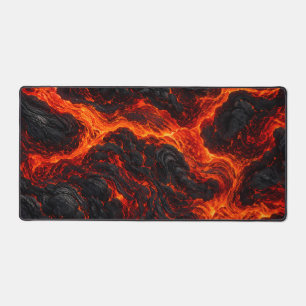 Coulée de lave en fusion Texture de feu volcaniq
