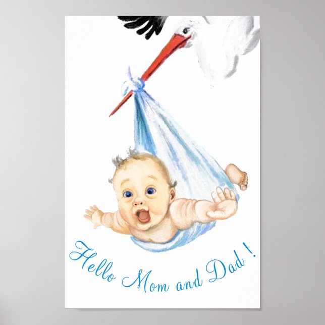 Coulée portant Baby Poster Peinture (Devant)