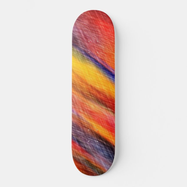 Couleur Abstraite coucher de soleil Skateboard col (Recto)