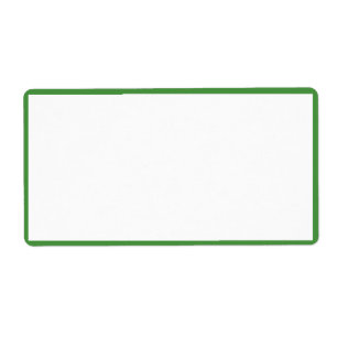 Couleur blanche avec des bords verts minces