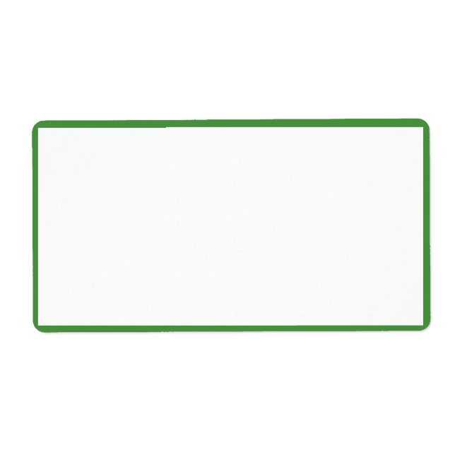 Couleur blanche avec des bordures vert mince (Devant)