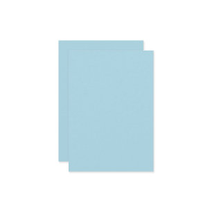 Couleur bleu clair Carte de remerciements plat per