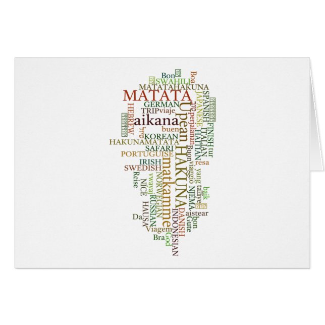 Couleur cadeau Hakuna Matata (Devant horizontal)