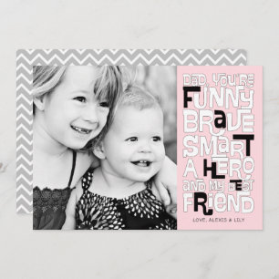 Couleur dans la carte de Fête des pères papa