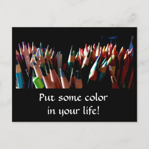 Couleur dans votre vie Carte postale