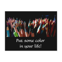 Couleur dans votre vie Carte postale