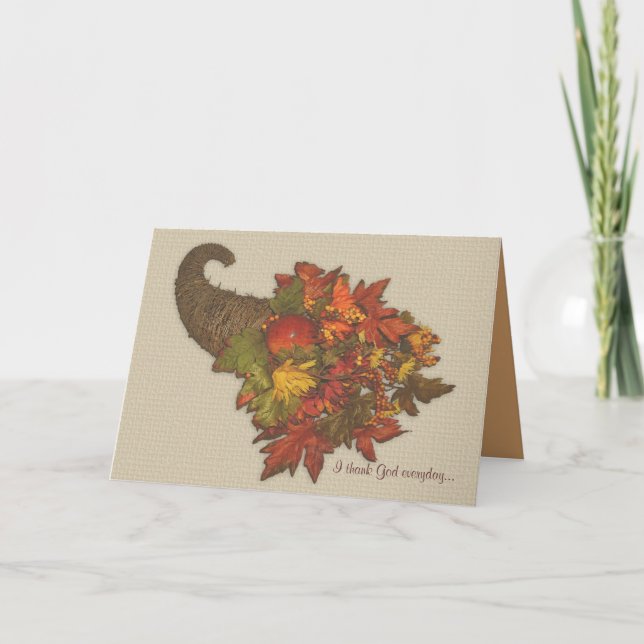 Couleur d'aquarelle de la carte Thanksgiving (Devant)