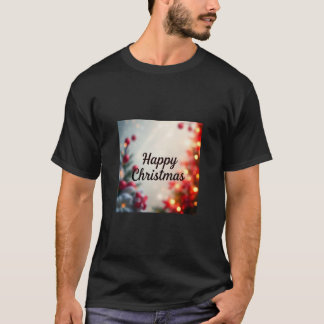 "Couleur de bloc masculine Joyeux T-shirt de Noël