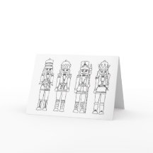 Couleur de la carte de Noël Nutcracker