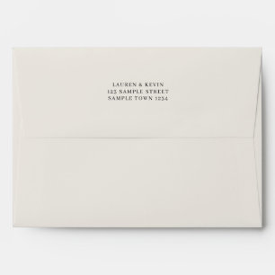 Couleur de police classique - Enveloppe d'invitati